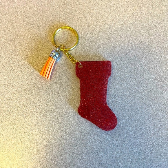 Hand Crafted Other - Handmade Christmas Keychain- Stocking